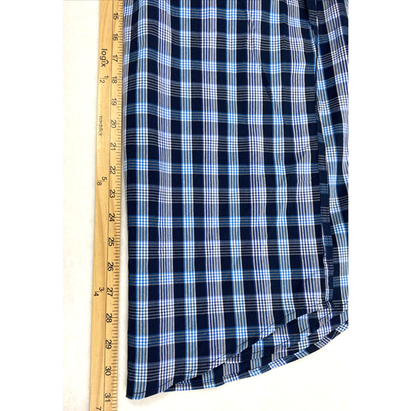 Saddlebreed Mens Shirt Size Medium Blue Plaid Button Up Long Sleeve - Picture 10 of 10